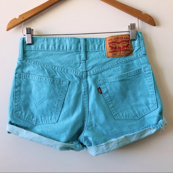 Levi’s High Rise 501 Denim Shorts - Picture 3 of 8